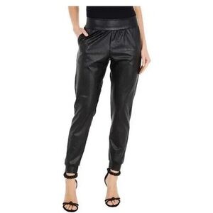 Commando Faux Leather Joggers Black Size XS